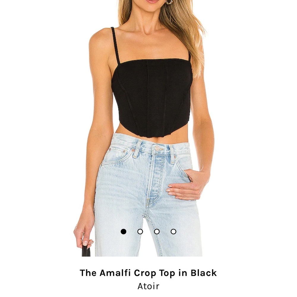Atoir The Amalfi Crop top in Black